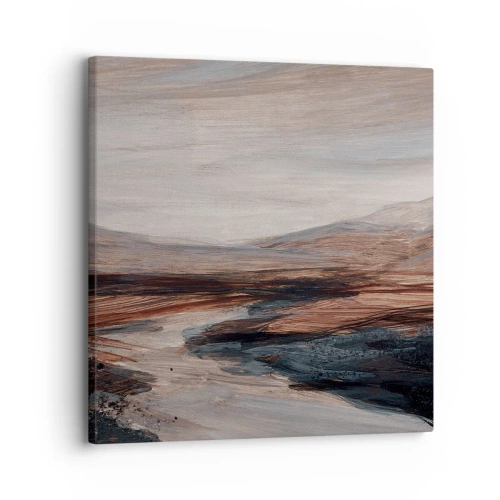 Canvastavla - Bild på duk - Fridfull dal - 30x30 cm