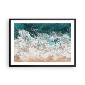 Affisch i svart ram - Berättelser från havet - 70x50 cm