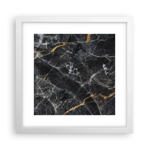 Affisch i vit ram - Stenens interna liv - 30x30 cm