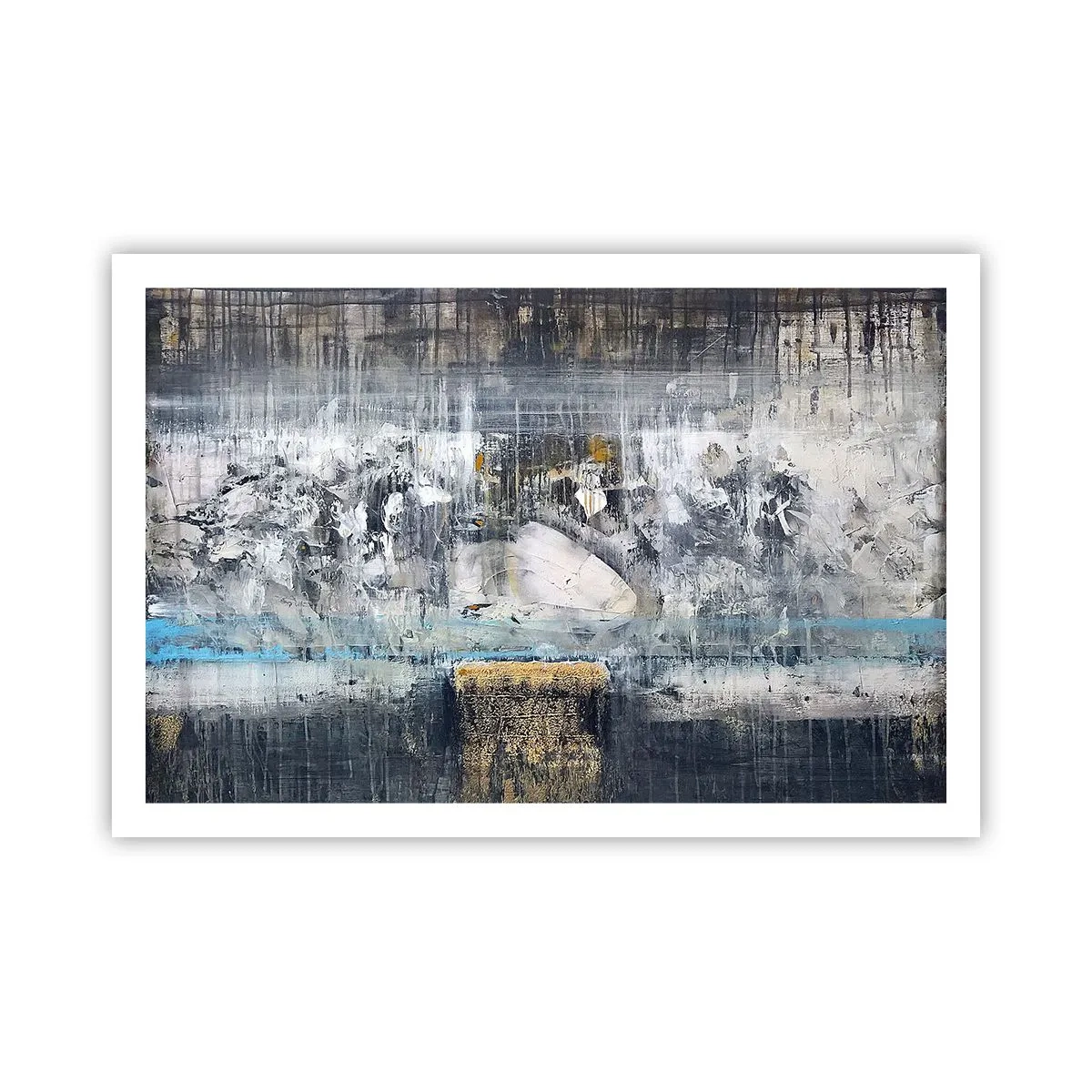 Affisch - På is och klumpar - 91x61 cm