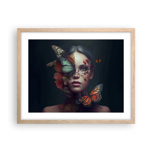 Affisch i ram av ljusek - En underbar metamorfos - 50x40 cm