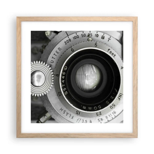 Affisch i ram av ljusek - En berättelse om Hollywood - 40x40 cm