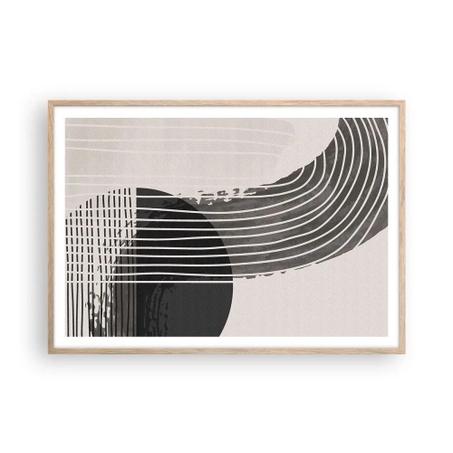 Affisch i ram av ljusek - Dit och tillbaka - 100x70 cm