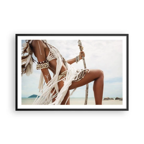 Affisch i svart ram - Solens prästinna - 91x61 cm