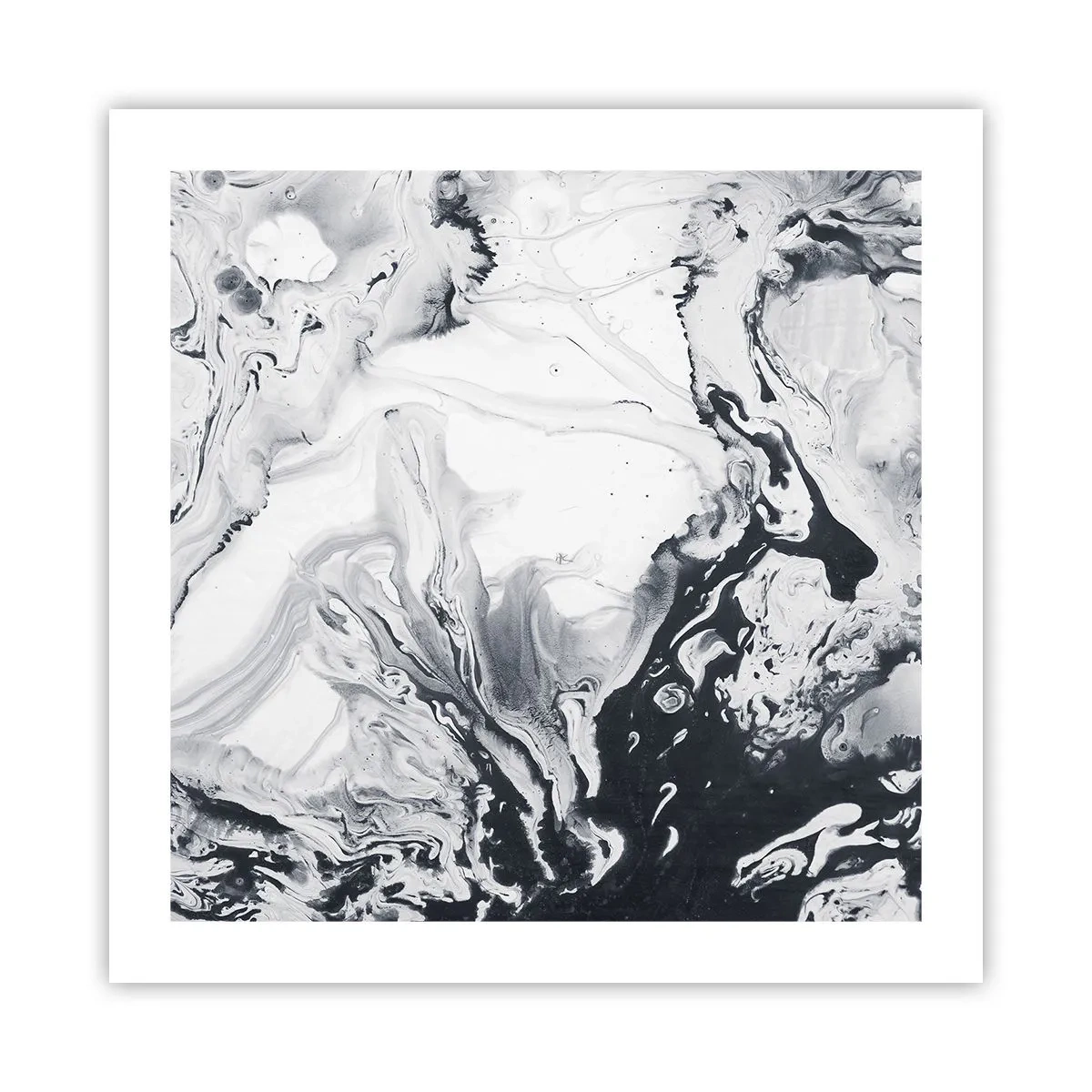 Affisch - Jordens inre - 50x50 cm