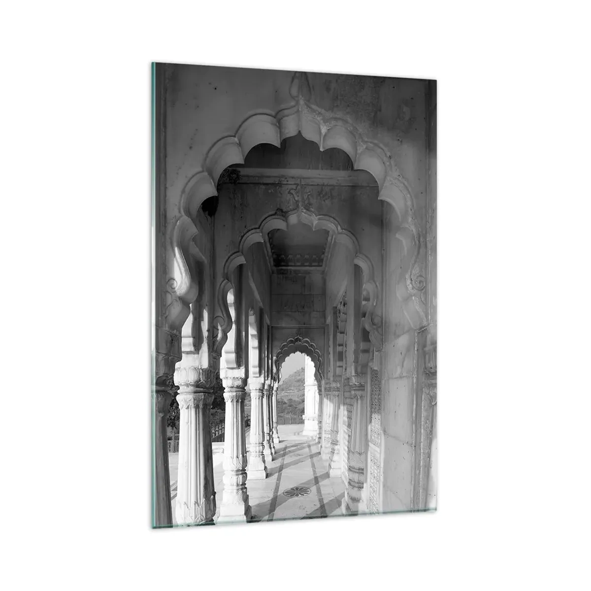 Glastavla - Bild på glas - Det är här berättelserna från öst utspelar sig - 80x120 cm