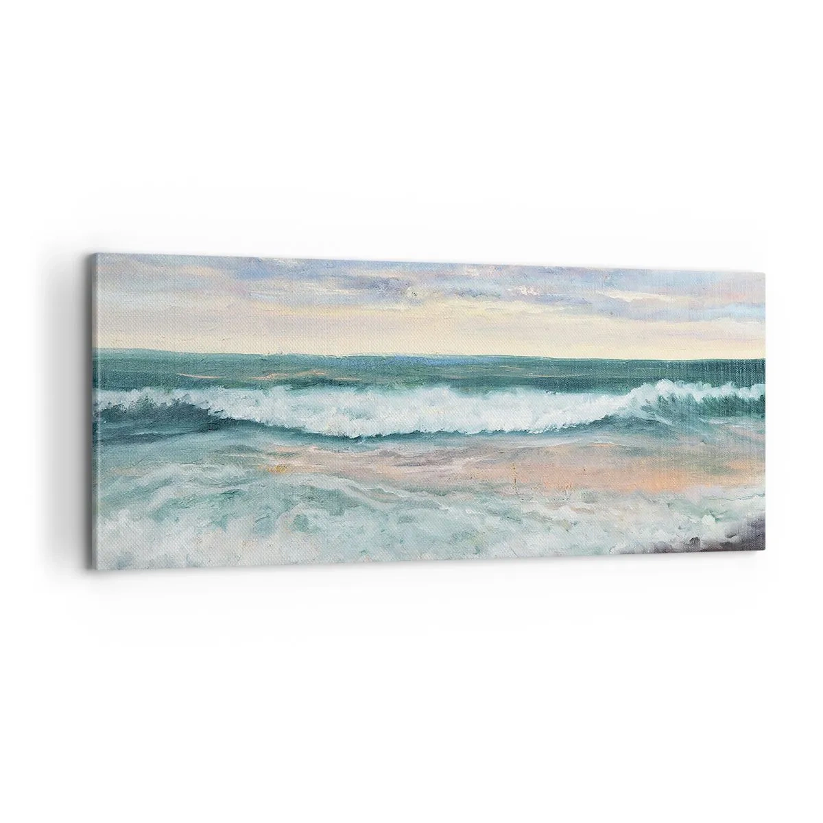 Canvastavla - Bild på duk - Här kan du släta ut din själ - 100x40 cm