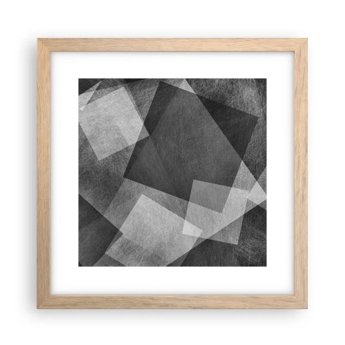 Affisch i ram av ljusek - Den eviga symbolen för hållbarhet och ordning - 30x30 cm