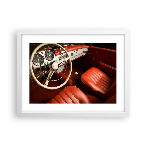 Affisch i vit ram - Lyx i vintage stil - 40x30 cm