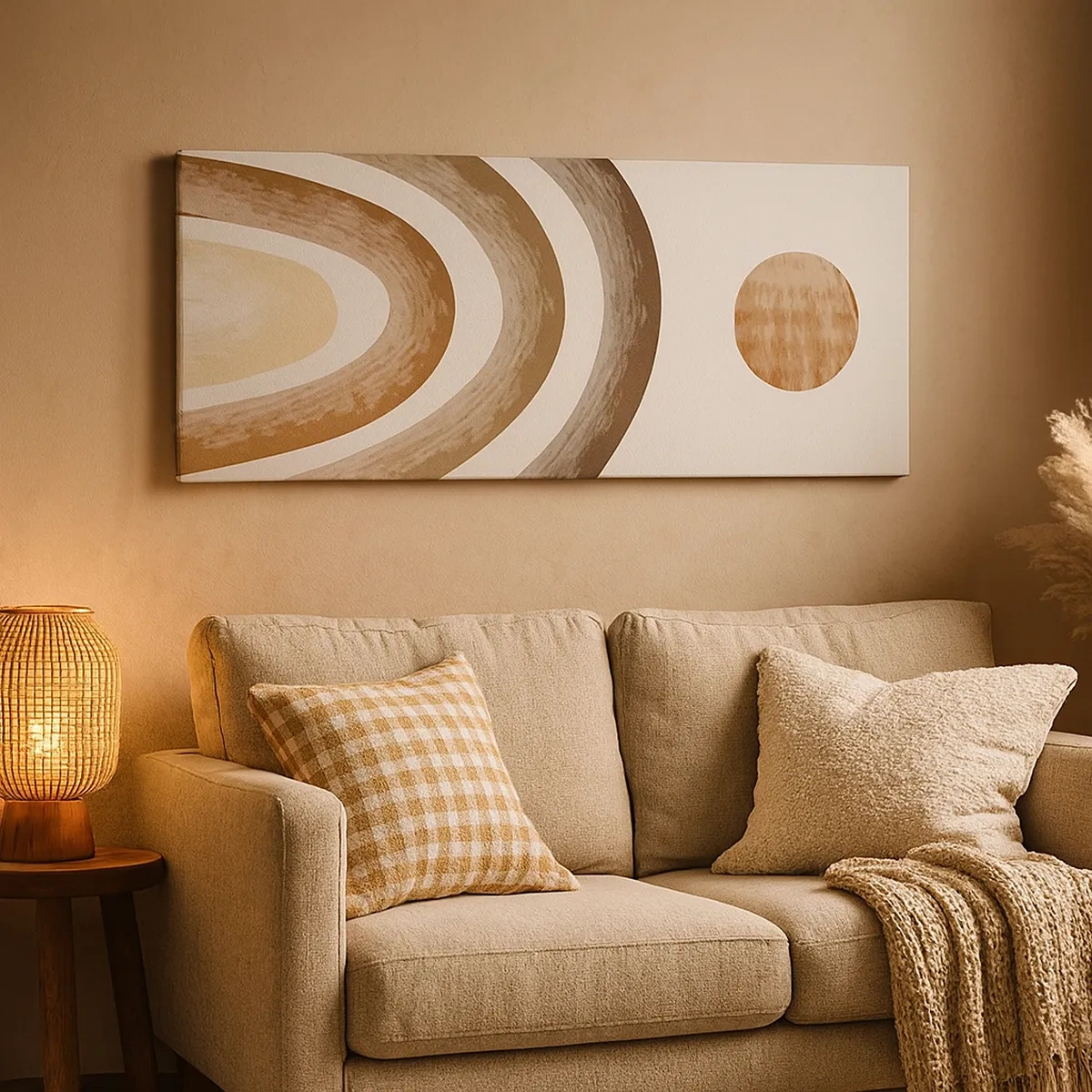 Canvastavla - Bild på duk - I den avlägsna galaxen - 30x30 cm