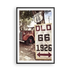 Affisch i svart ram - Amerikanska provinsens legend - 61x91 cm