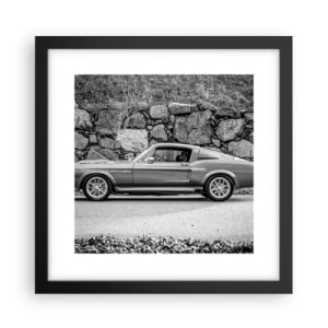 Affisch i svart ram - Legend från 60-talet - 30x30 cm