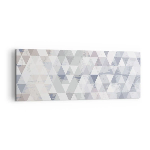 Canvastavla - Bild på duk - Trianglar - 140x50 cm