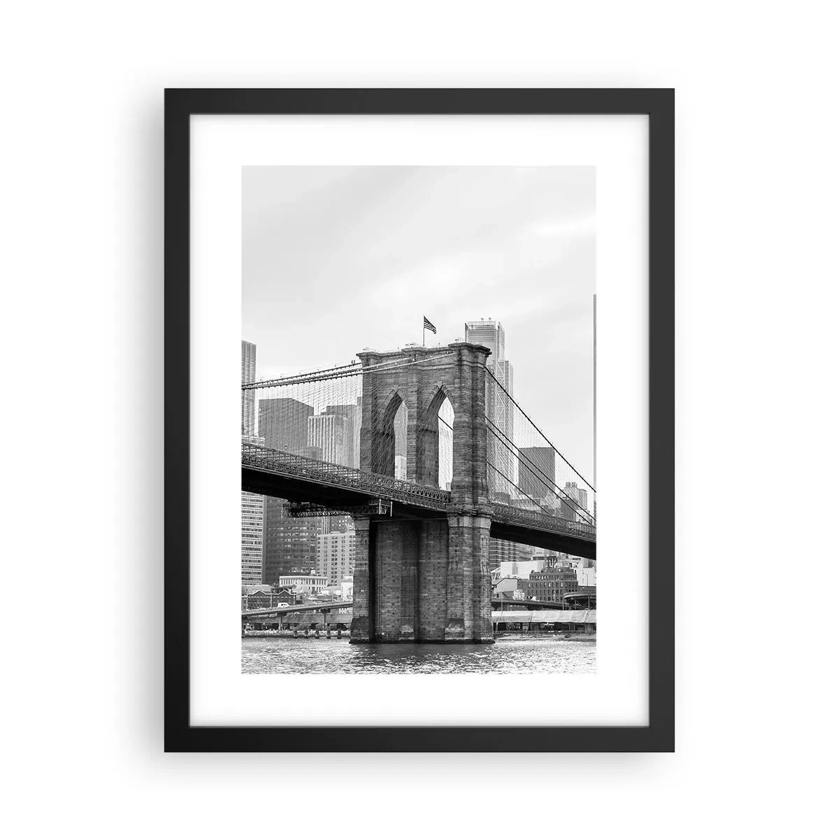 Affisch i svart ram - New York stämning - 30x40 cm