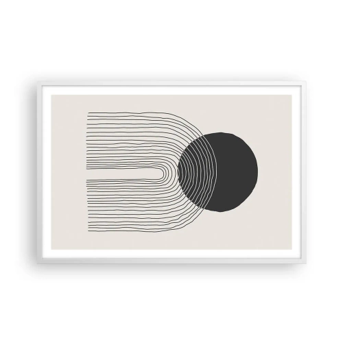 Affisch i vit ram - Darr och säkerhet - 91x61 cm