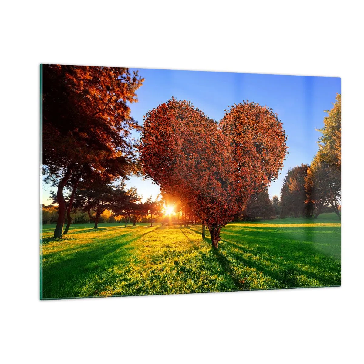 Glastavla - Bild på glas - Varför vi älskar hösten - 120x80 cm