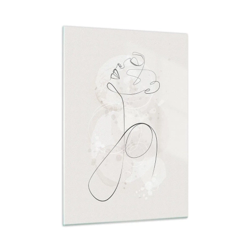 Glastavla - Bild på glas - Skönhetens spiral - 50x70 cm