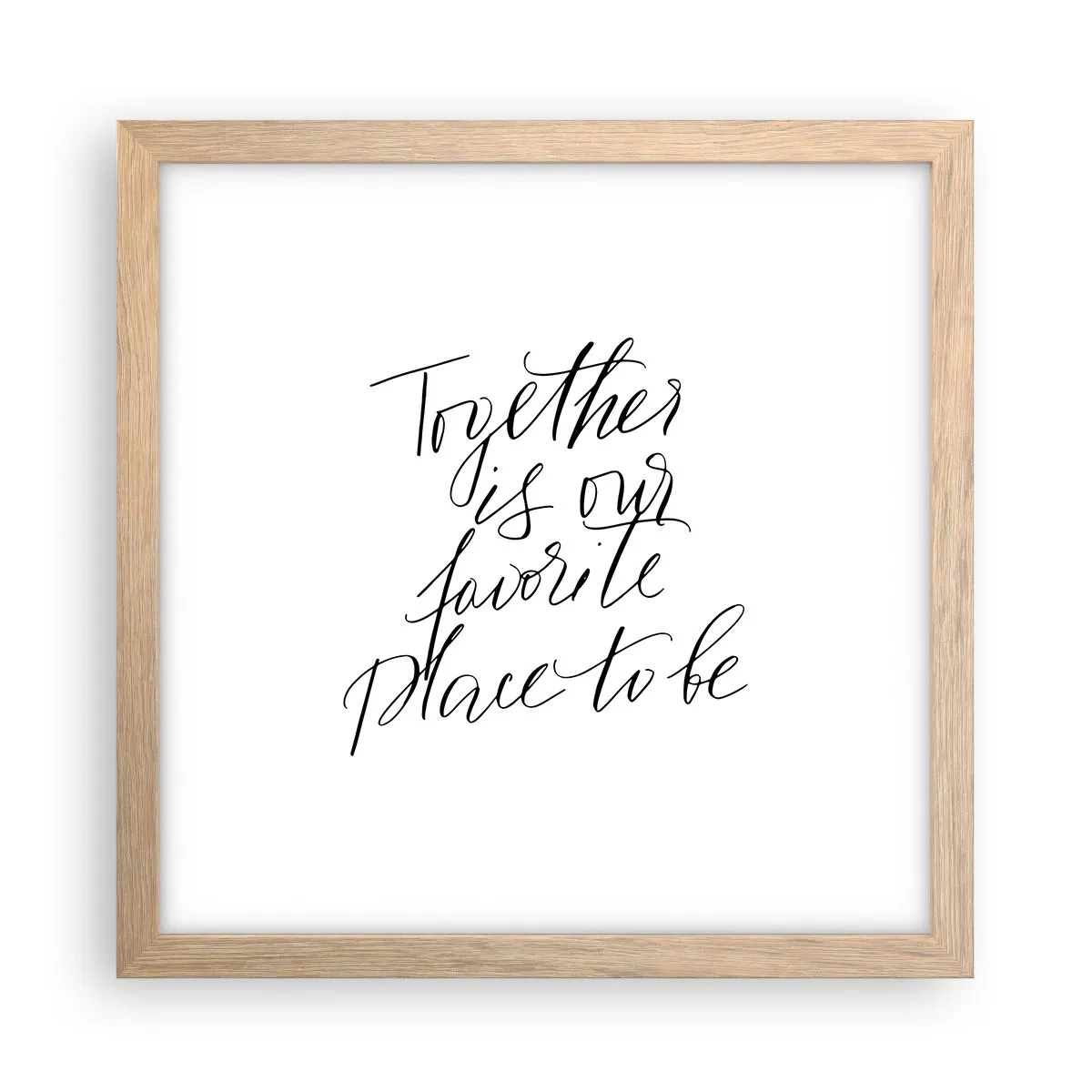 Affisch i ram av ljusek - Känner du också det? - 30x30 cm