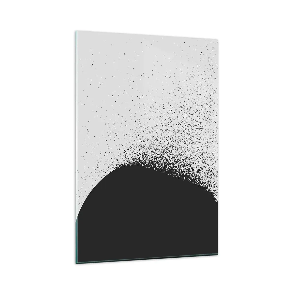 Glastavla - Bild på glas - Partiklarnas rörelse - 80x120 cm