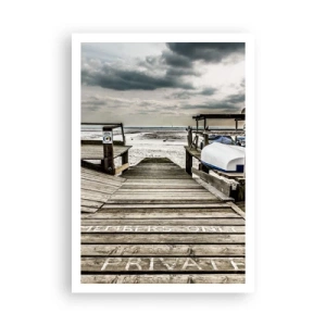 Affisch - Stranden i norr - 70x100 cm