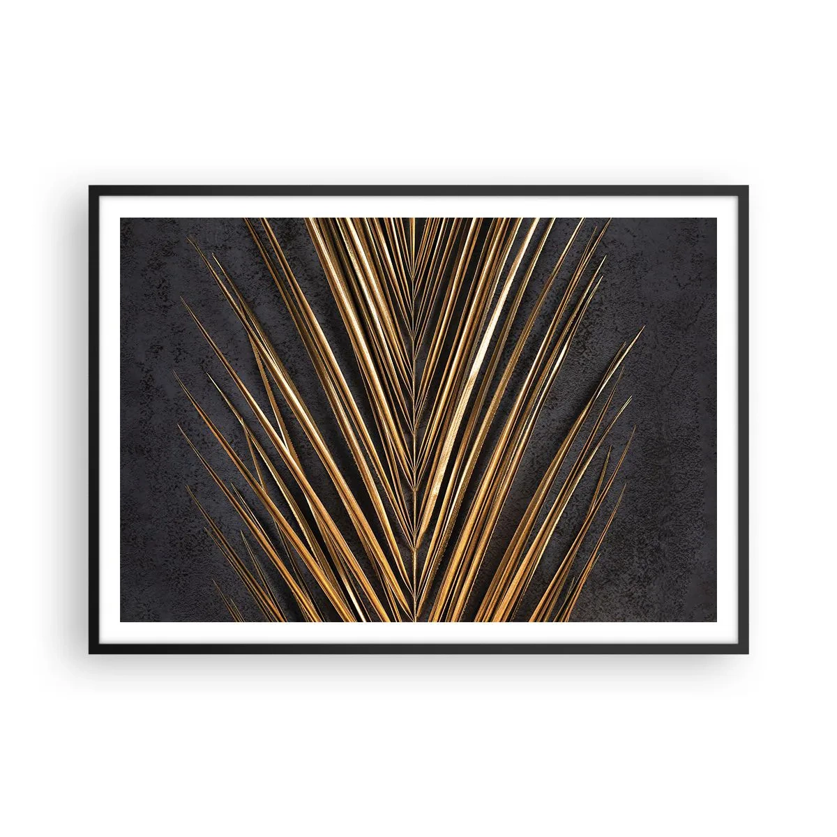 Affisch i svart ram - Tropikens guld - 100x70 cm