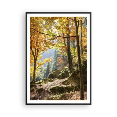 Affisch i svart ram - Dags att vila - 70x100 cm