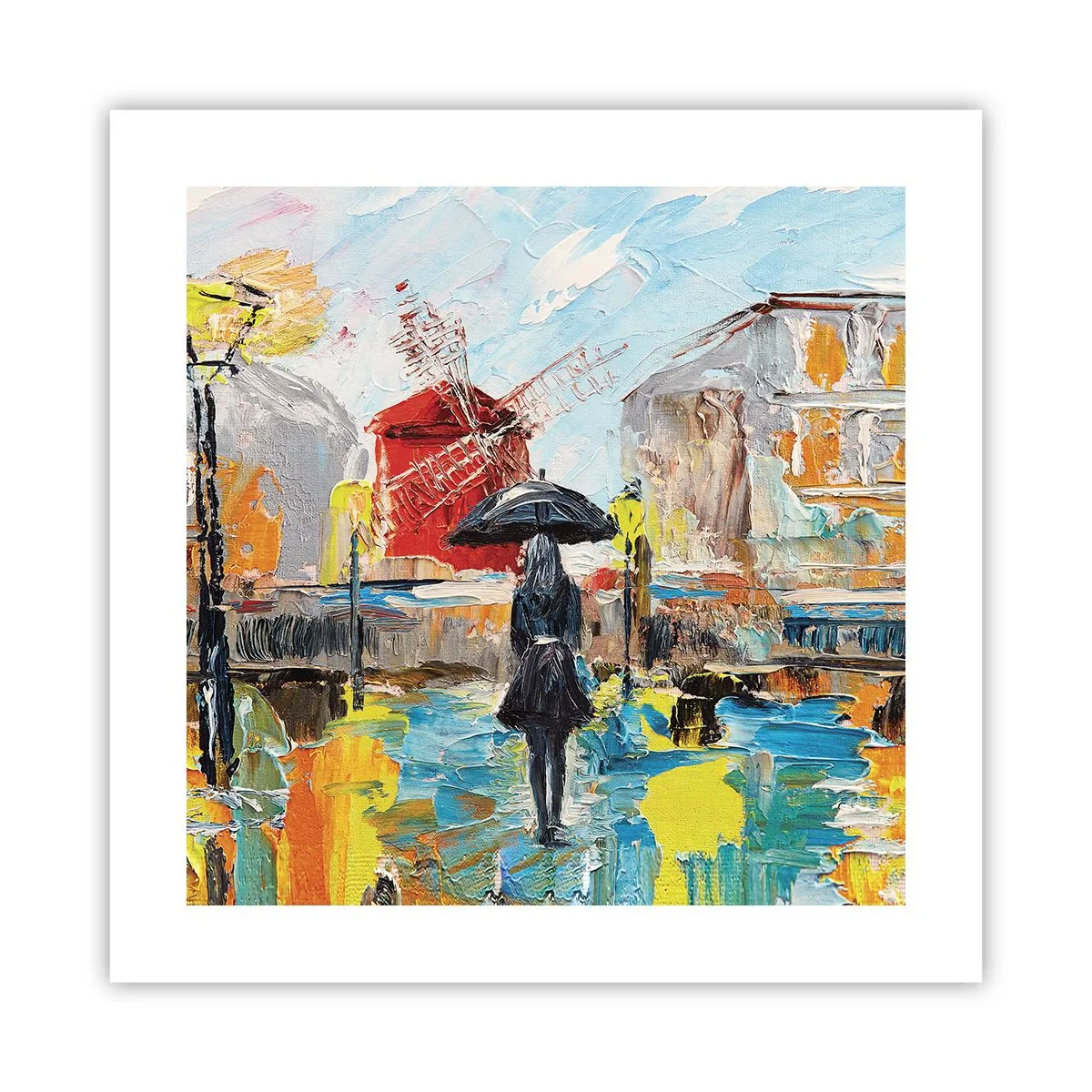 Affisch - Parislegender - 40x40 cm