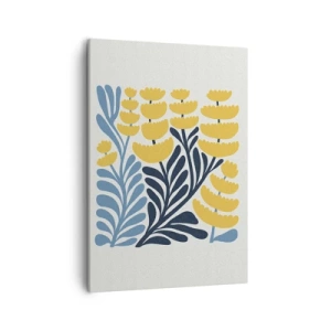 Canvastavla - Bild på duk - Solig rabatt - 50x70 cm