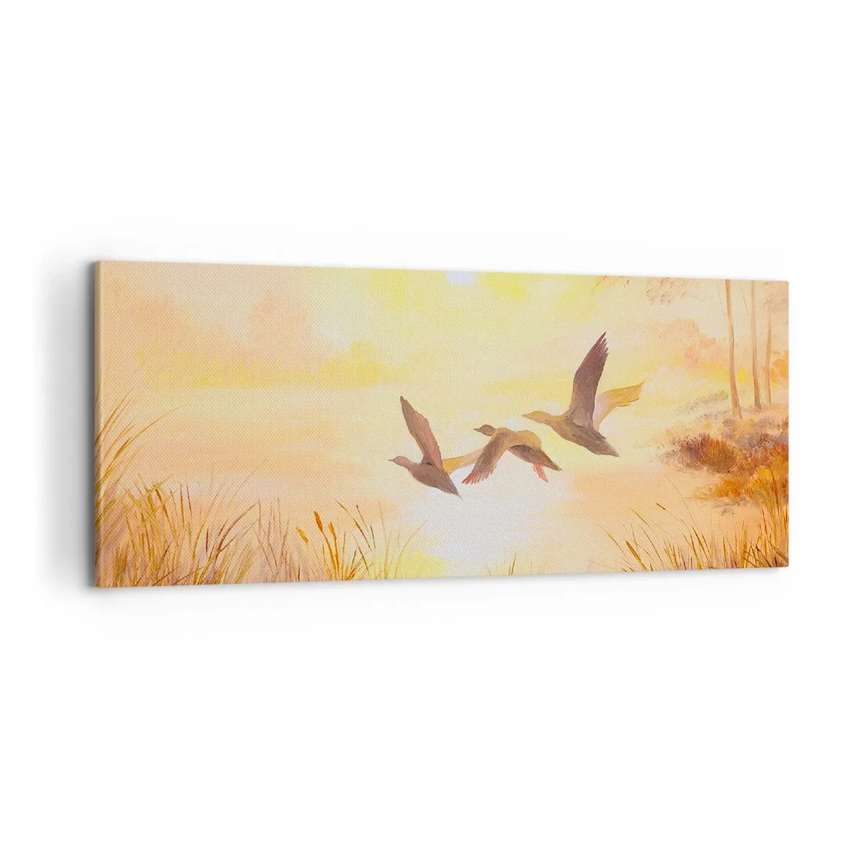 Canvastavla - Bild på duk - Början av en lång resa - 100x40 cm