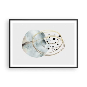 Affisch i svart ram - I rummets famn - 100x70 cm