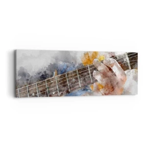 Canvastavla - Bild på duk - Poesi mellan strängarna - 90x30 cm