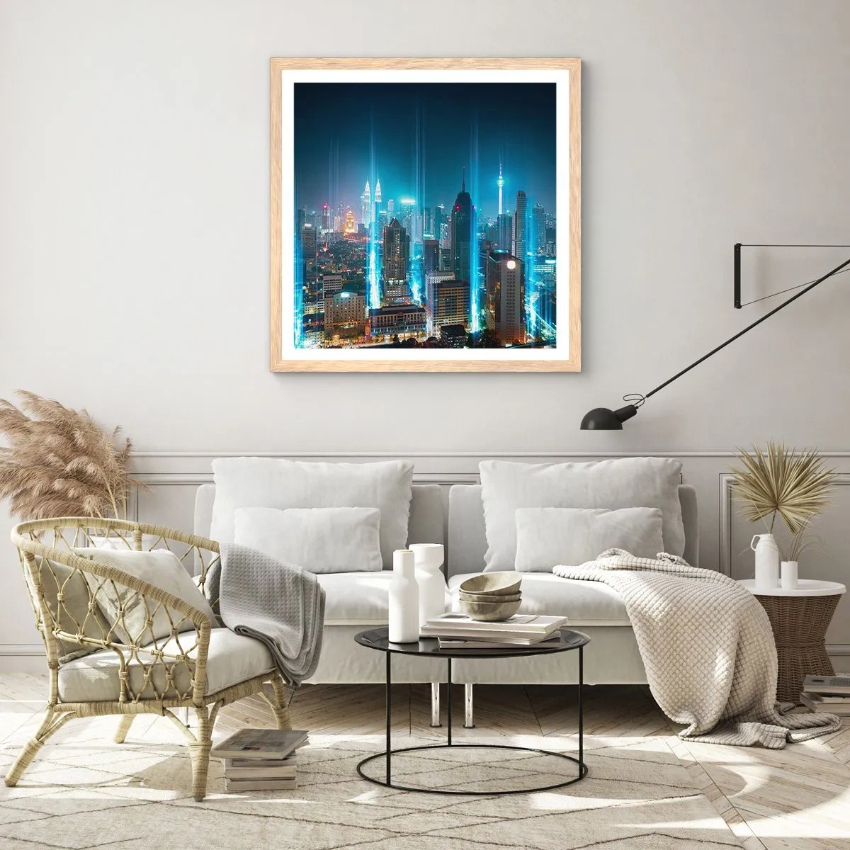 Affisch i ram av ljusek - Himmelsfärd på berlinskt sätt - 30x30 cm