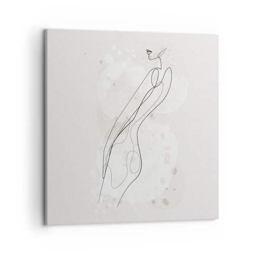 Canvastavla - Bild på duk - Blicken går vilse - 50x50 cm