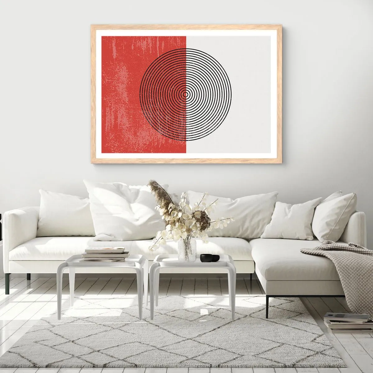 Affisch i ram av ljusek - Mitt i prick - 50x40 cm