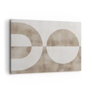 Canvastavla - Bild på duk - Likheter och skillnader - 100x70 cm