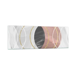 Glastavla - Bild på glas - Sfärernas musik - 90x30 cm