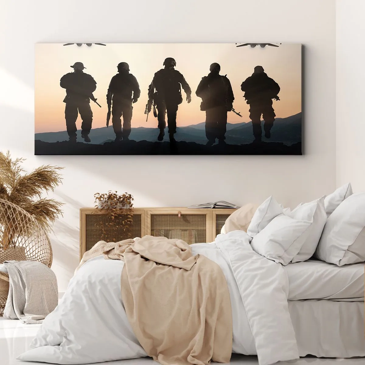 Canvastavla - Bild på duk - Välkommen till vår värld - 100x40 cm