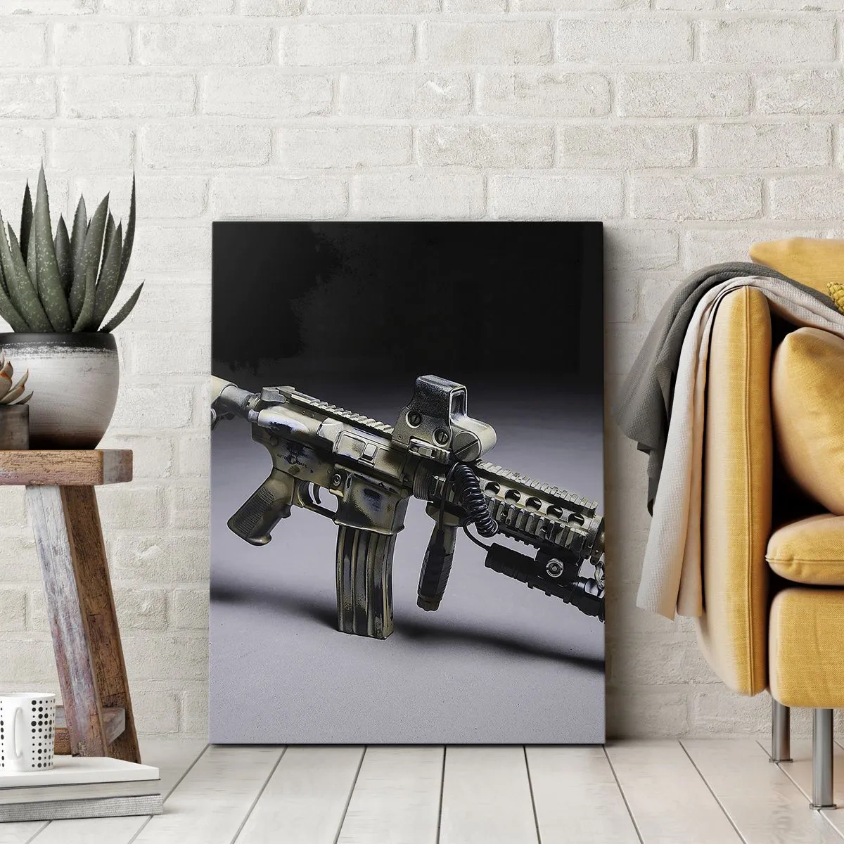 Canvastavla - Bild på duk - Alltid farlig - 45x80 cm