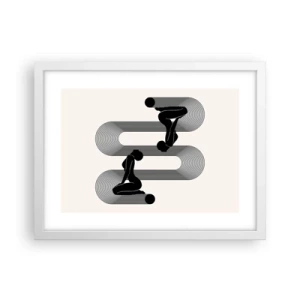 Affisch i vit ram - Sensuell symmetri - 40x30 cm