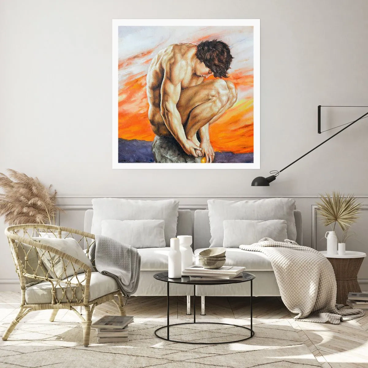 Affisch - Försänkt i sig själv - 50x50 cm