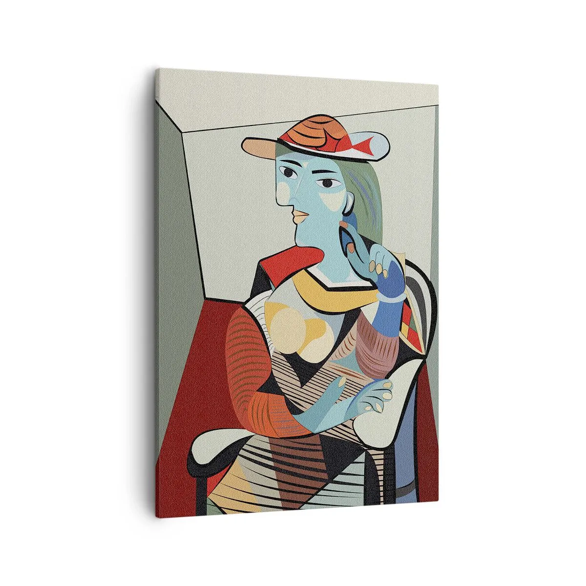 Canvastavla - Bild på duk - Genom Picassos ögon - 50x70 cm