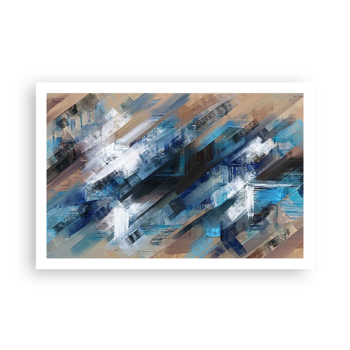 Affisch - På en blå sluttning - 91x61 cm