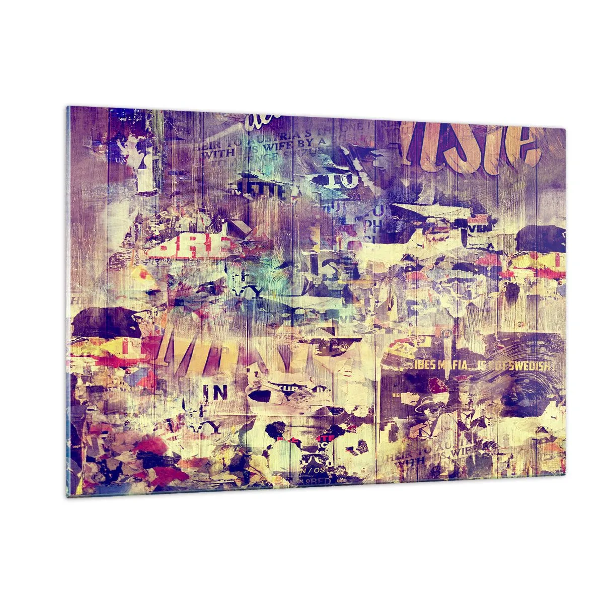 Glastavla - Bild på glas - Och så mycket blir det klar - 120x80 cm