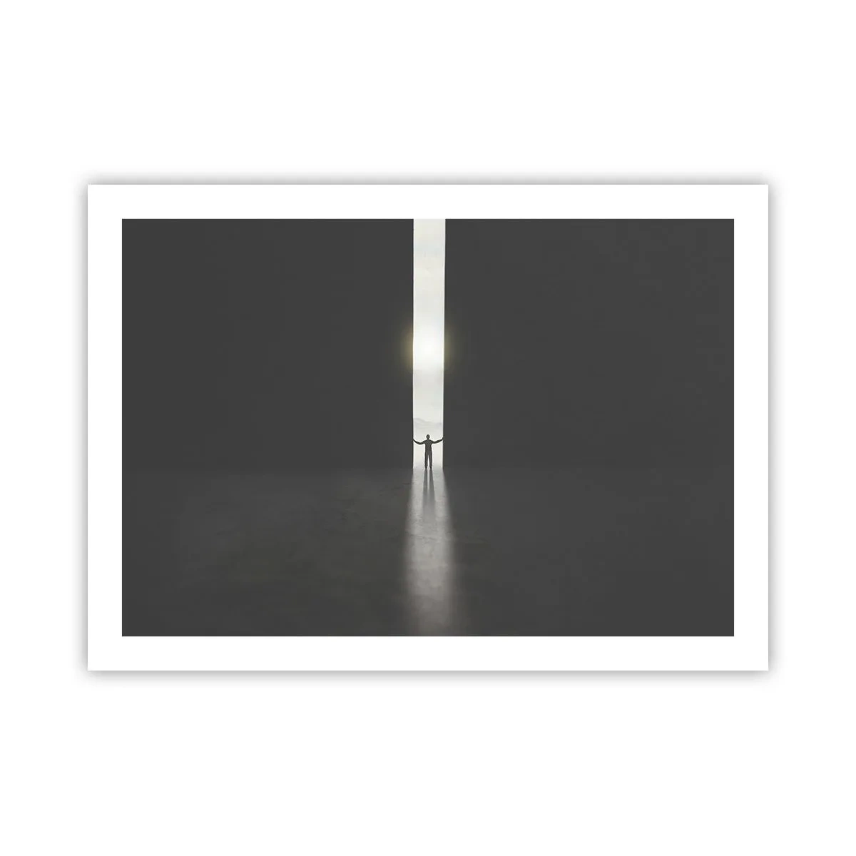Affisch - Ett steg mot den ljusa framtiden - 70x50 cm
