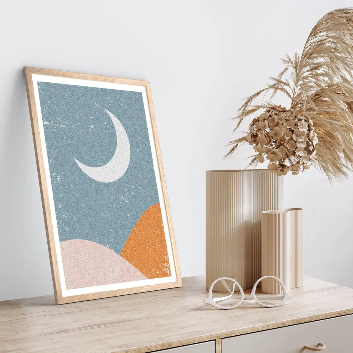 Affisch i ram av ljusek - Många nätters under - 70x100 cm