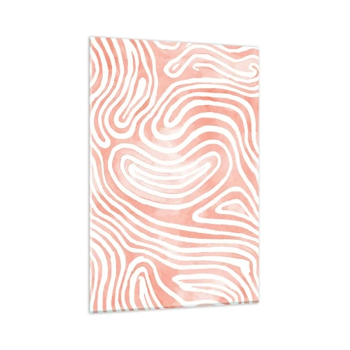 Glastavla - Bild på glas - I en labyrint av koraller - 80x120 cm