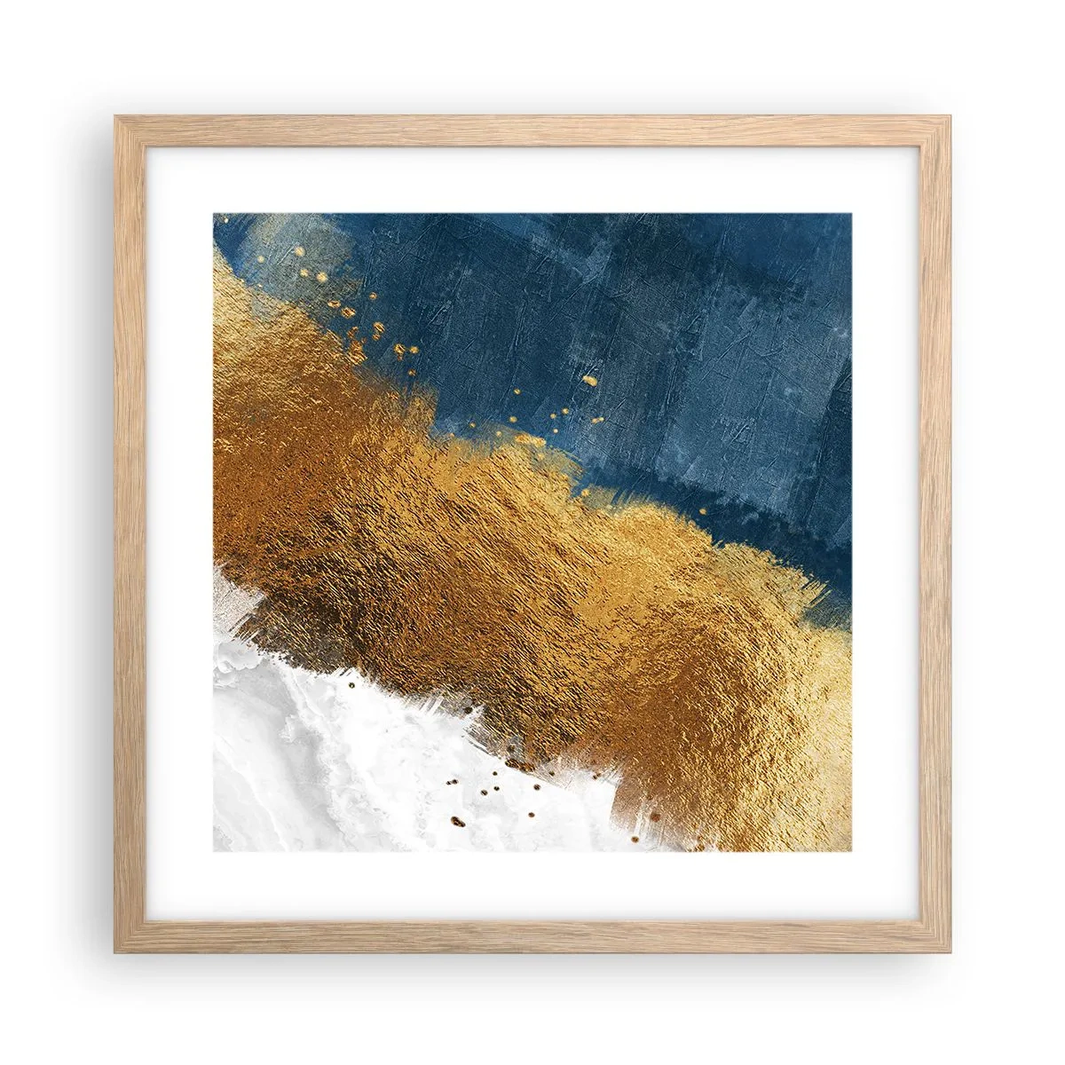 Affisch i ram av ljusek - Sommarens färger - 40x40 cm