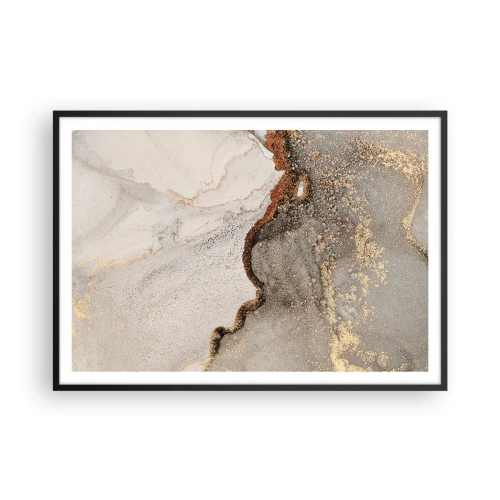 Affisch i svart ram - På färgernas gräns - 100x70 cm