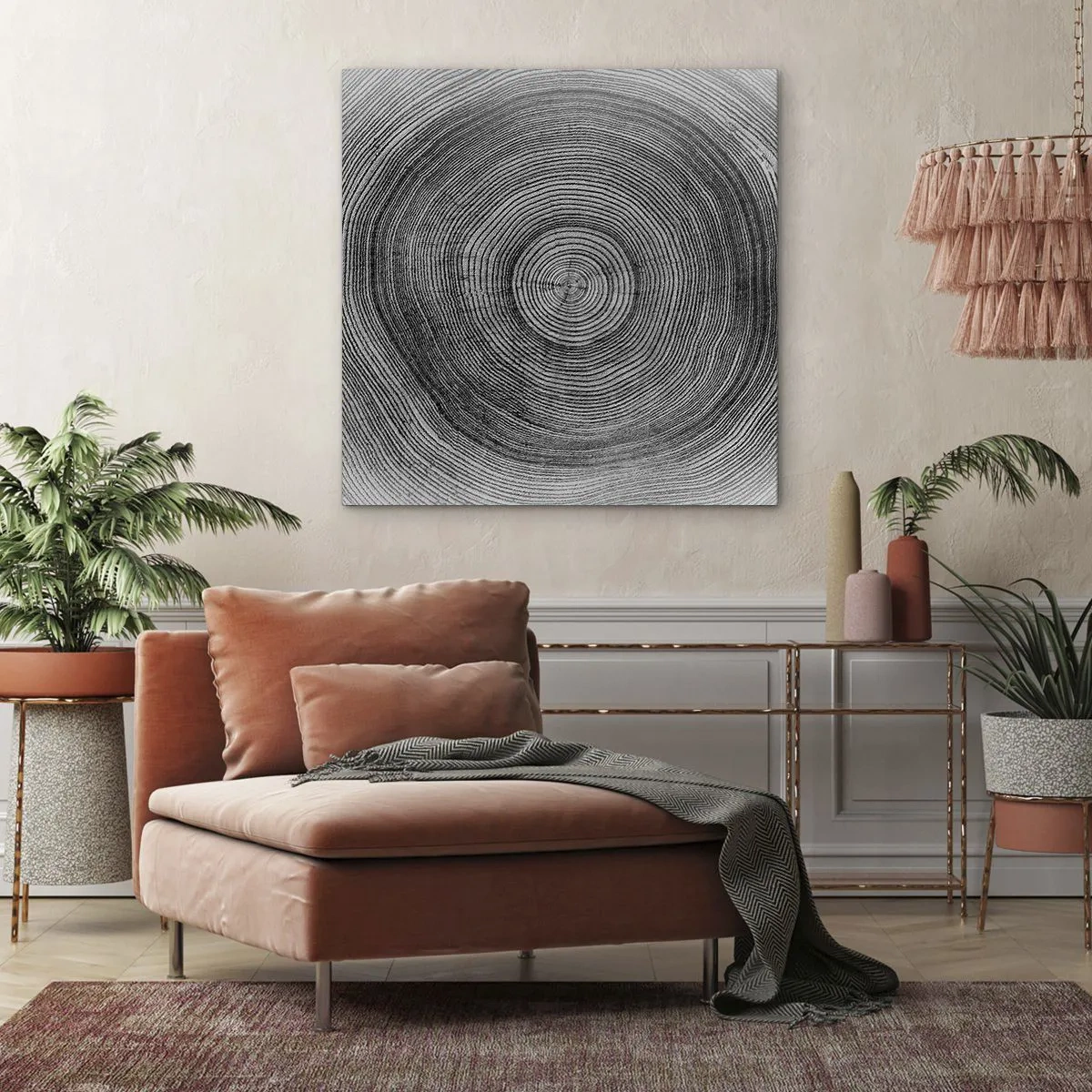 Canvastavla - Bild på duk - Ett tecken i tiden - 40x40 cm