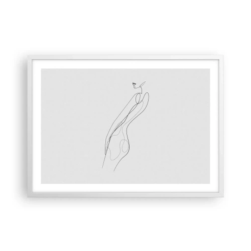 Affisch i vit ram - Bara en utfästelse - 70x50 cm